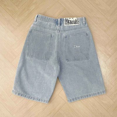 Dime Baggy Straight Leg Loose Casual Streetwear Skateboard Men's Jeans ENIM PANTS Washed Denim Long Short Hip Hop Style