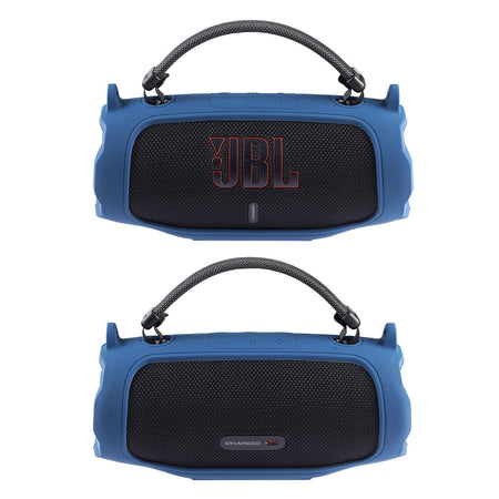 Portable Bluetooth Speaker Carry Silicone Case,Soft Protective Sleeve Cover with Shoulder Strap for JBL Charge 6 Speaker
