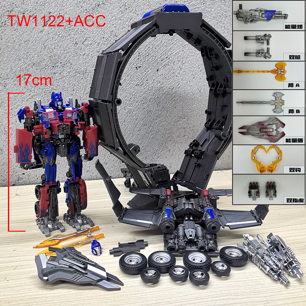 Baiwei Trailers TW1122 Transformation Toys Optimus Commander Robot TW1022 Tactical Container CY01 Model KIT Deformation Figure