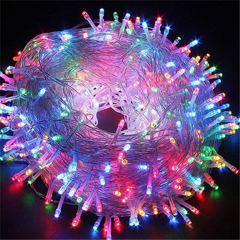 Outdoor LED String Lights Garland 110/220V 10-100M Waterproof Fairy Light Christmas Wedding Party Holiday Gardening Decoration