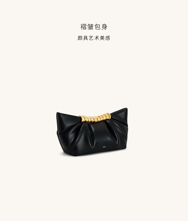 2025 Summer New Evening Handbag For Women Wrinkled Metal Fashion Bag Clutchs ????? ??????? ????????? ??????? ??????? Sac à Main