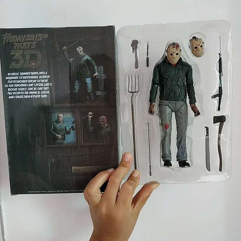 The 13th Figure Toys NECA Friday Freddy Jason Voorhees Blood Action Figure Jason Collectible Model Christmas Halloween Gifts
