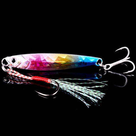 3/5/8pcs Metal Jig Fishing lure Set 7g 10g 14g 21g 28g 40g Sea Shore Casting Jigging lures Jigs Spoon Saltwater Artificial Bait