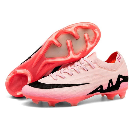 New Men Football Boots Long Spikes Ultralight Grass Cleats Match Indoor Breathable Soccer Shoes Sneakers Training Drop Shipping