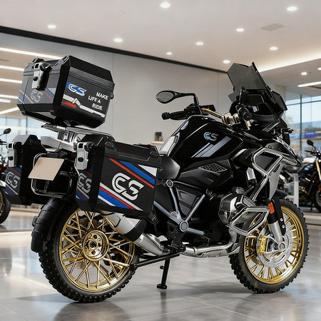 1:10 R1250GS Adventure Alloy Die Cast Motorcycle Model Vehicle Collection Sound and Light Off Road Autocycle Toys Car
