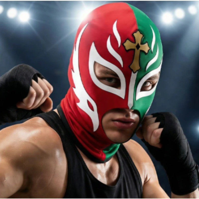 Boxing Mask Wrestling Mask Elastic Milk Silk Mask Lycra Fabric Print Halloween Party Dress Up Costume Party Mask