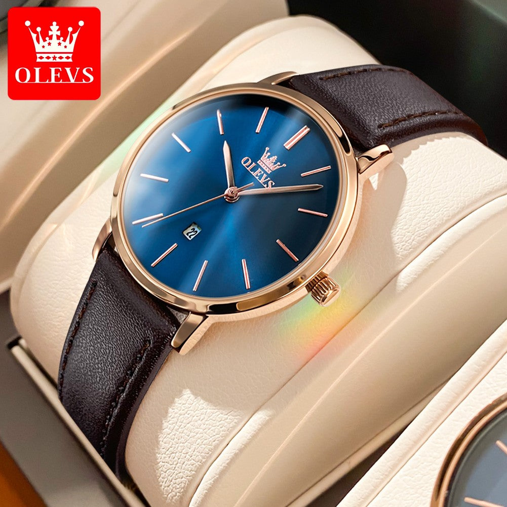 OLEVS 5869 Fashion Women's Watches Milanese Mesh Belt Waterproof Simplicity Versatile Quartz Watch for Lady Original Wristwatch