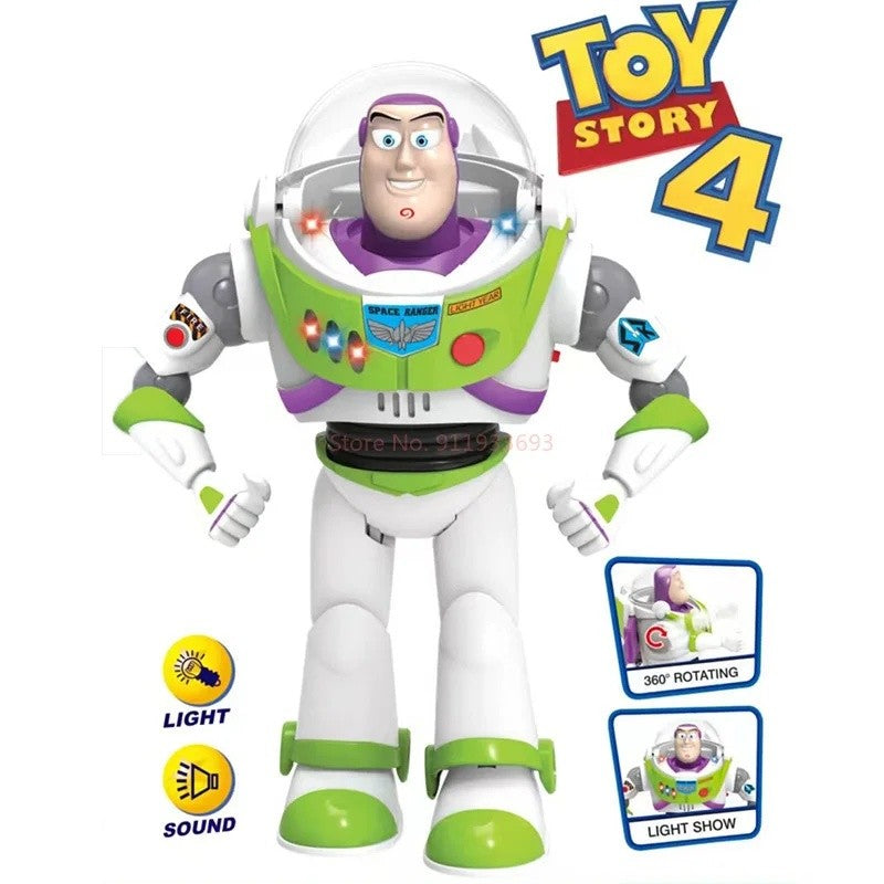 Disney Toy Story Buzz Lightyear Model Toys Piss Electric Walking Robot Doll Action Figure Toy Gift Birthday Toys Model For Kids