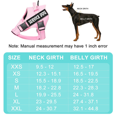 Personalized dog harness custom name tag doberman pinscher breathable adjustable pet harness suitable for medium and large dogs