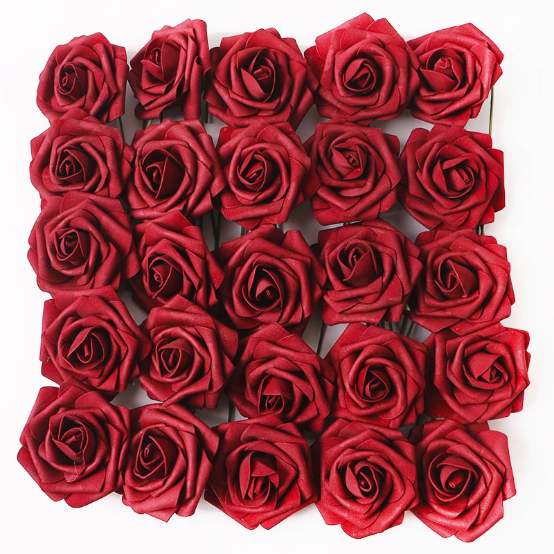 5/10/15/20/25Pcs Artificial Rose Flowers Wedding Decorations Centerpieces Arrangements Party Baby Shower Garden Home Decor Gifts