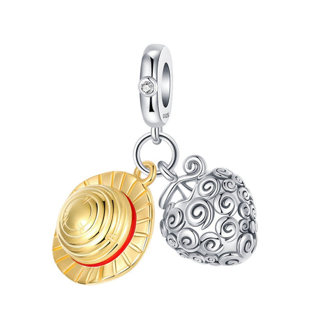 Nicole Robin Akuma No Mi Anime Flower-Flower Fruit Charms for Original 925 Charms Bracelet Silver Charm Bead for Women Jewelry
