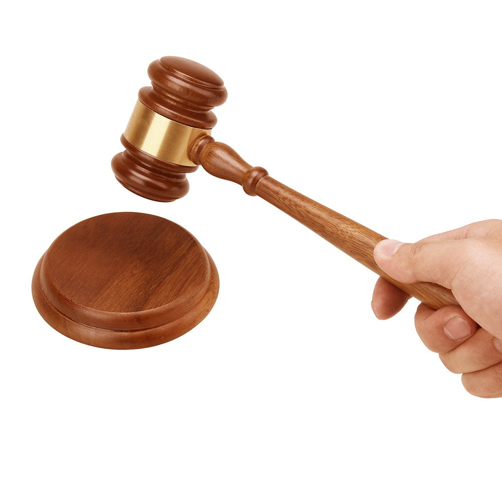 Delicate Wood Adjudgement Gavel Handcrafted Judge Wood Gavel Hammer for Auction Lawyer Sound Hand Tools for Lawyer Judge