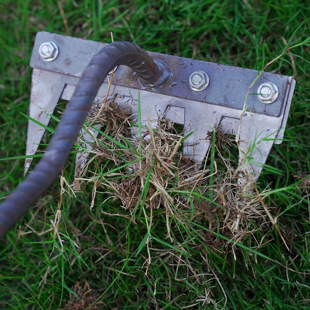 1PCS Teeth Carbon Steel Garden Hand Rake for Farm Garden Weeding Tools Scarifier Agricultural Nail Harrow Metal Harrow