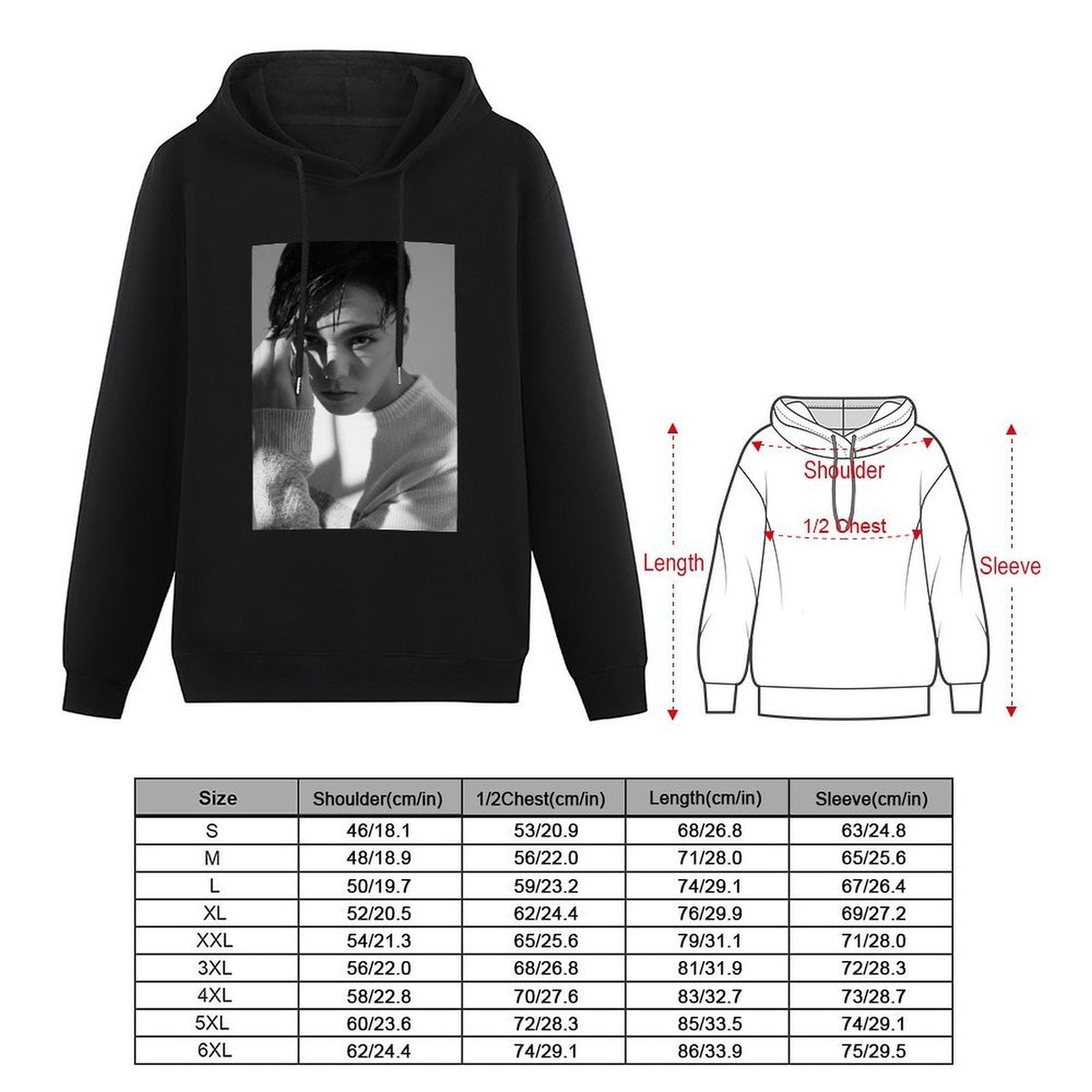 Vernon Hoodie men's sweat-shirt korean style clothes blouse korean clothes oversized hoodie