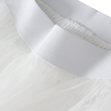 New Fairycore Lady ´s Fashionable Sexy Solid Color Mesh Skirt, Irregular Elastic Tulle Bubble Skirt, Daily Life and Vacation