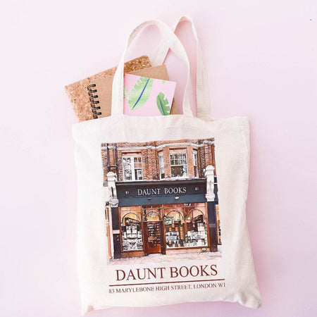 Daunt Books Tote Bag Shakespeare and Company Totes Canvas Shoulder Bag Aesthetics Shopping Bag Handbags Library Bag Back To Gift