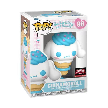 Hello Kitty And Friends Funko Pop Cinnamoroll Vinyl Figure Exclusive #118 Bow Collecti Action Model Girl Gifts Statue Doll Toys