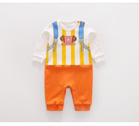 Spring And Autumn Newborn Anime Style Role Play Cotton Comfortable Soft Girl Boys 0-18m Long Sleeved Baby Bodysuit