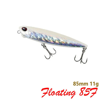 85mm 11g Floating Pencil Fishing Lure Topwater Walking the Dogs Freshwater Swimbait Wobbler for Pike Bass Artificial Hard Baits