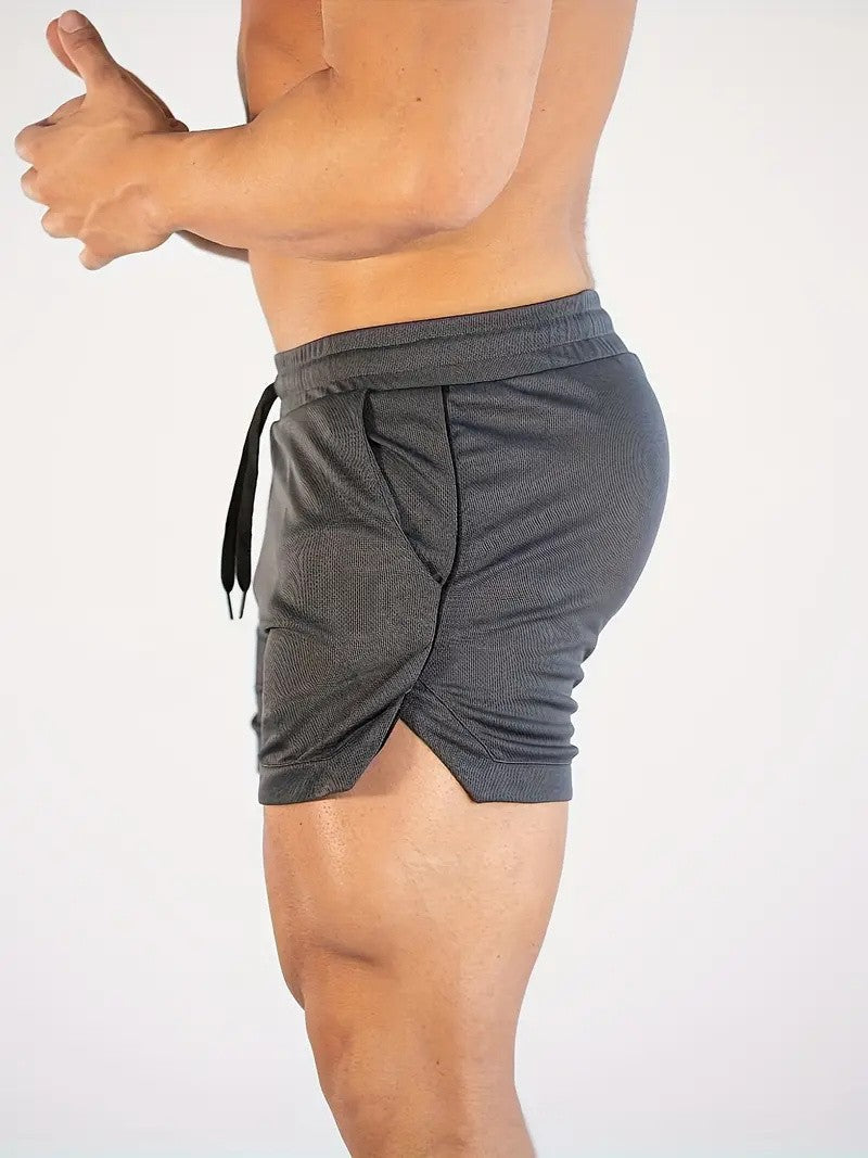 2024 Latest, Fast Drying Breathable Muscle Running Shorts, Marathon Seven Legs, Fitness Beach Pants, Tight Mesh Fabric, Hip Hop