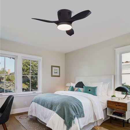 Minimalist Home Fan Light Nordic Led Living Room Restaurant Silent All-in-one Ceiling Fan Ceiling Lamps for Living Room Bedroom