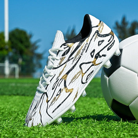 Unisex Youth Soccer Cleats Lightweight Football Shoes for Match Training Enhanced Grip Durable FG TF Comfortable Breathable