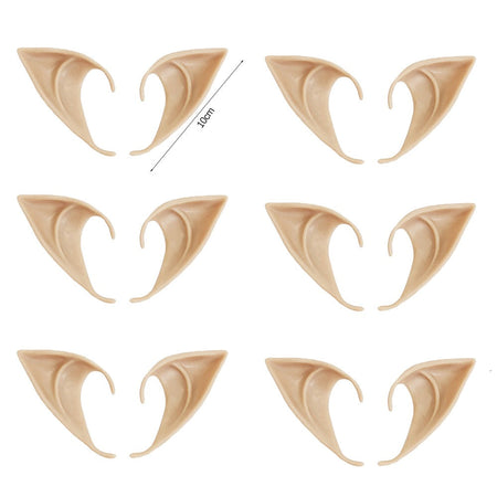 Halloween Elf Ears Latex Simulation Ears Props Fairy Angel Cosplay Mask Halloween Costume Accessories Mascaras Halloween Party
