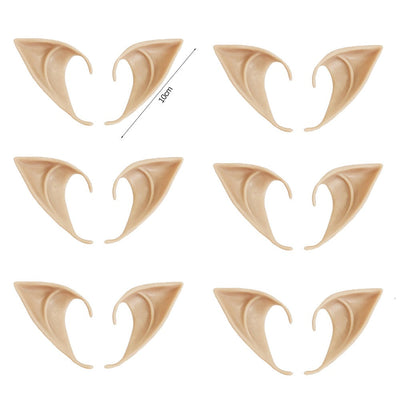 Halloween Elf Ears Latex Simulation Ears Props Fairy Angel Cosplay Mask Halloween Costume Accessories Mascaras Halloween Party