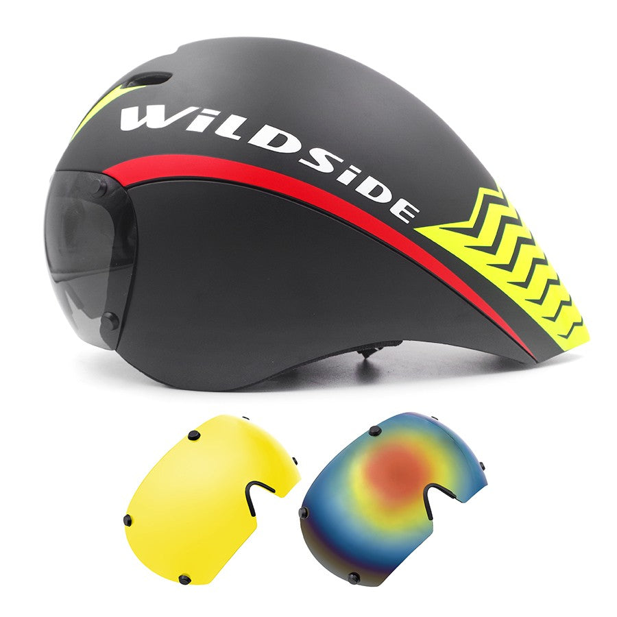 TT Cycling Helmet Lens Goggles Triathlon Tri Aero Road Bike Helmet Timetrial Race Bicycle Helmet Men Casco Ciclismo Accessories