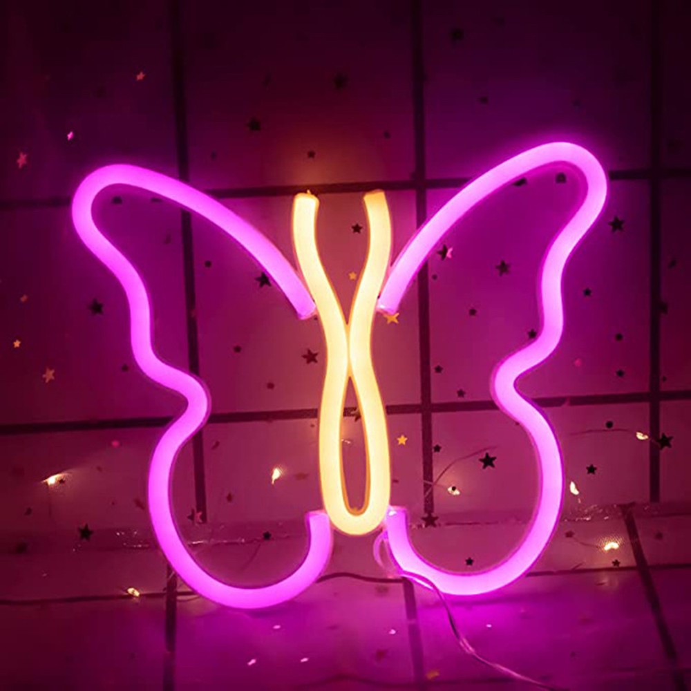 USB/Battery LED Neon Lights Sign for Wall Art Decor Heart Gaming Bar Bedroom Decoration Hanging Neon Sign Party Alien Night Lamp