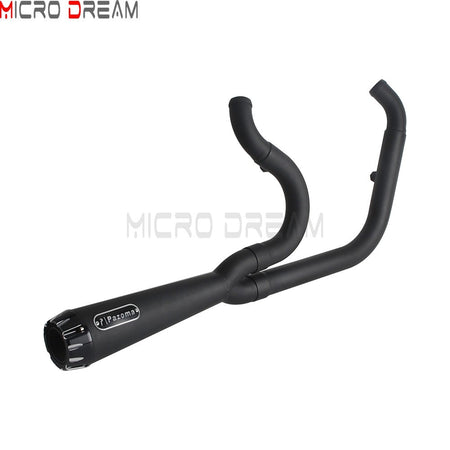2-in-1 Stainless Steel Motorcycle Exhaust Muffler 1 3/4" to 2" Exhaust Pipes For Harley Low Rider ST Fat Bob FXFB FXFBS 2018-Up