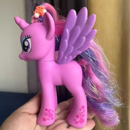 Genuine Hasbro My Little Pony Kawaii Twilight Sparkle Birthday Gift Desktop Decor Anime Cartoon Trendy Toys for Girls Collection