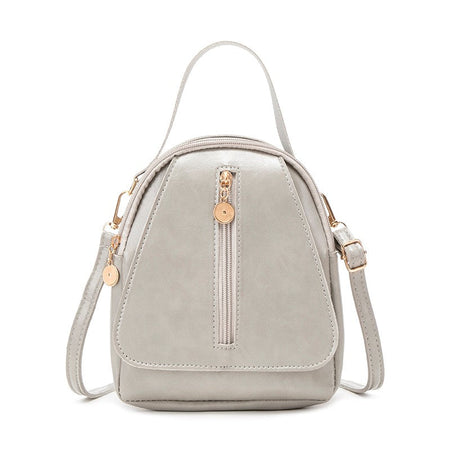 Fashion Women Mini Backpack Solid Color Soft Pu Small Backpacks Female Casual Outdoor Travel Rucksack School Baskpack for Girls