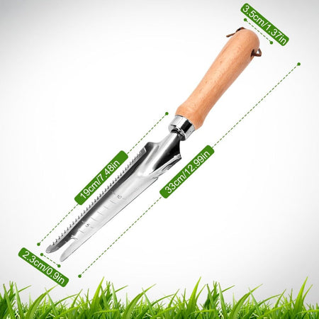 1pc Weed Puller,Garden Crack Weeder,Easily Remover Weed Tool for Yard Hoe Gardening Tools,Stainless Steel,Rake Sharp Tines