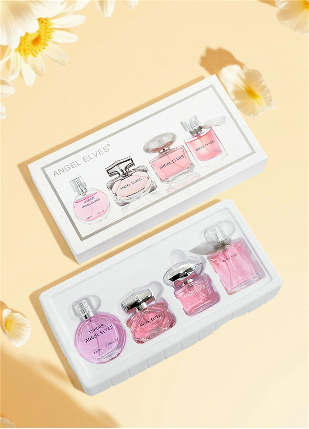 Gift Box 4Pcs Set Perfume Women 120ml Club De Nuit Perfumes De Mujer Lasting Fragrance Parfum Femme Floral Fruity Scent Spray