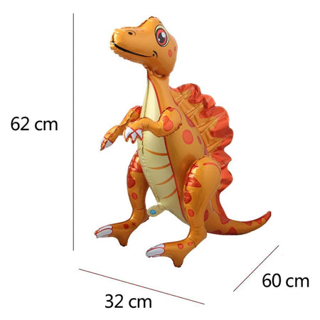 3D Standing Dinosaur Balloon Cartoon T Rex Dino Foil Balloon for Party Decoration Kids Birthday Party Supplies