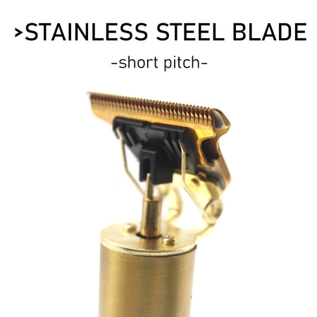 T9 Professional Hair Trimmer Machine Metal Body Stainless Steel Blade Hair Clipper Beard Trimmer for Men Finishing Machine