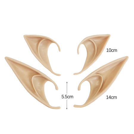 Halloween Elf Ears Latex Simulation Ears Props Fairy Angel Cosplay Mask Halloween Costume Accessories Mascaras Halloween Party