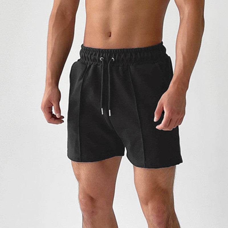 Korean Version of Fitness Sports Cotton Shorts Men's Casual Outdoor Versatile Hip-hop Stretch Breathable Five-point Pants