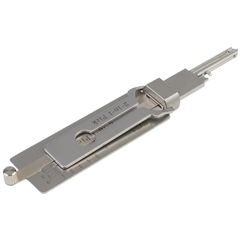 SS001 Stainless Steel Key Decoder 2 In 1 Precision Hook & Pick Set Lock Decoder O-ring Pickup Kit Maintenance Repair Hand Tools