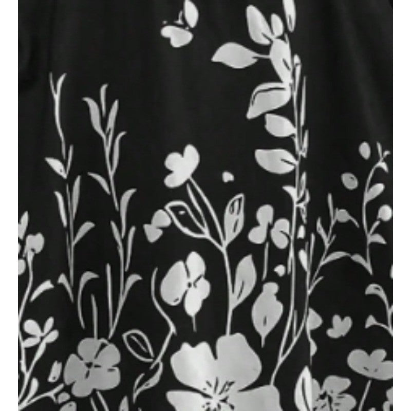 Plus Size 1XL-5XL New Women's Fashion High-Waisted Skirt Pants Phone Pocket Simple Floral Print Ladies Casual Shorts ?