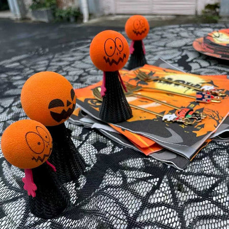 Halloween Bouncing Pumpkin Gifts Halloween Decorations Pressing Bouncing Pumpkin Ornament Day of The Dead Party Favors Gifts