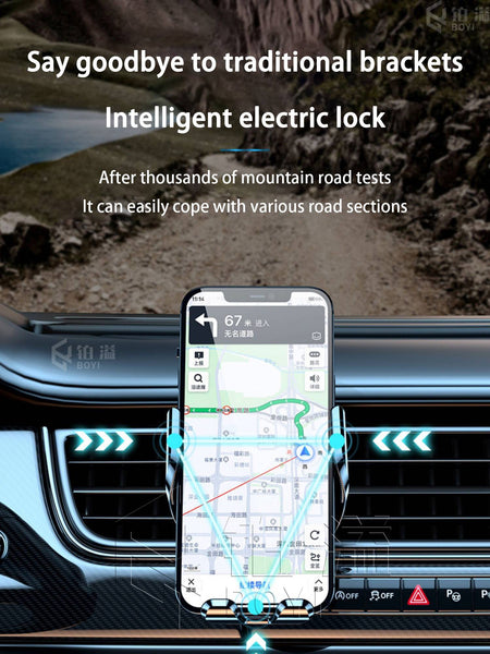 Phone Holde Car For Benz GLE W166 2015-2019 Mobile Support Special Fixed Bracket Base Wireless Charging Stand Accessories