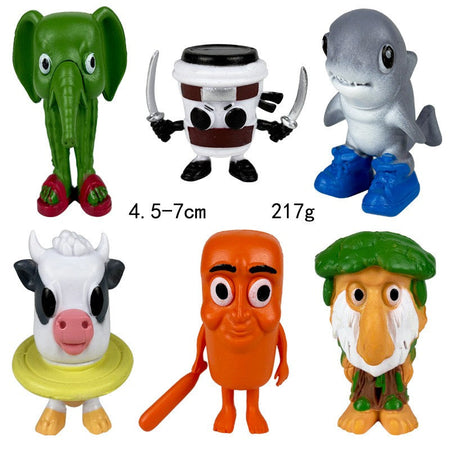 Italian Brainrot Tung Sahur Figure Toy Tralalero Tralala Figures Bombardino Crocodilo Shimpanzini Bananini Model Decor Doll Gift