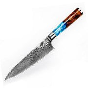 67-LAY Damascus Kitchen chef knife Set,Japanese Santoku Nakiri Knife Utility Knife Boning Knife,Cooking knife Olive wood HD
