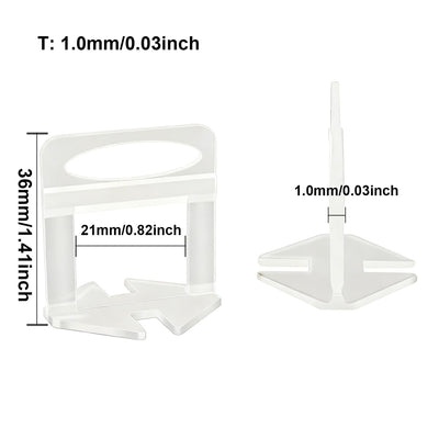 50-200pc Wall Floor Tile Leveling System Clips Ceramic Leveler Spacer Plier Wadge Kit for Tile Laying Construction Building Tool