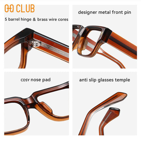 O-Q CLUB Blue Light Blocking Glasses for Sight for Men Sunglasses Women Lunette Pour Femme Original Optical Lenses With Recipe