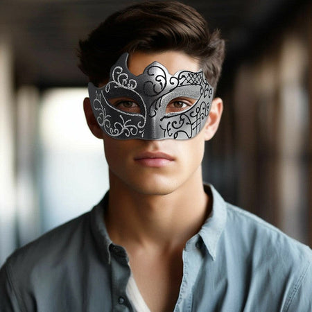 2PCS Couple Masks Sexy Painted Masquerade Mask Men Women Half Face Wedding Carnival Performance Costume Prom Parties Supplies