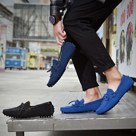 Fashion Men Shoes Genuine Leather Casual Summer Shoes Classic Mens Loafers Elegantes Slip On Flats Plus Size 49 Male Driving