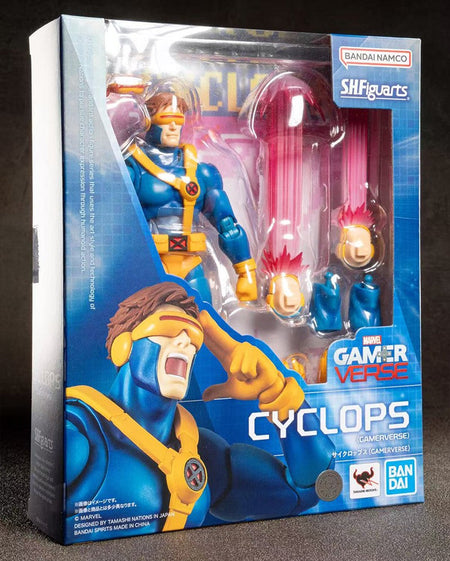 Genuine BANDAI S.H.Figuarts X-Men Scott Summers Cyclops GAMERVERSE Anime Action Figure Model Boy Collectible Toys Kids Gift